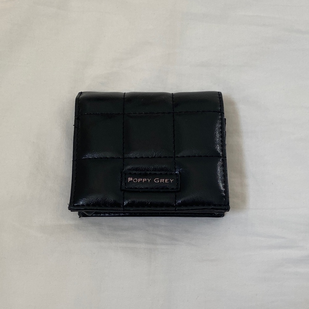 Black Quilted Wallet Small